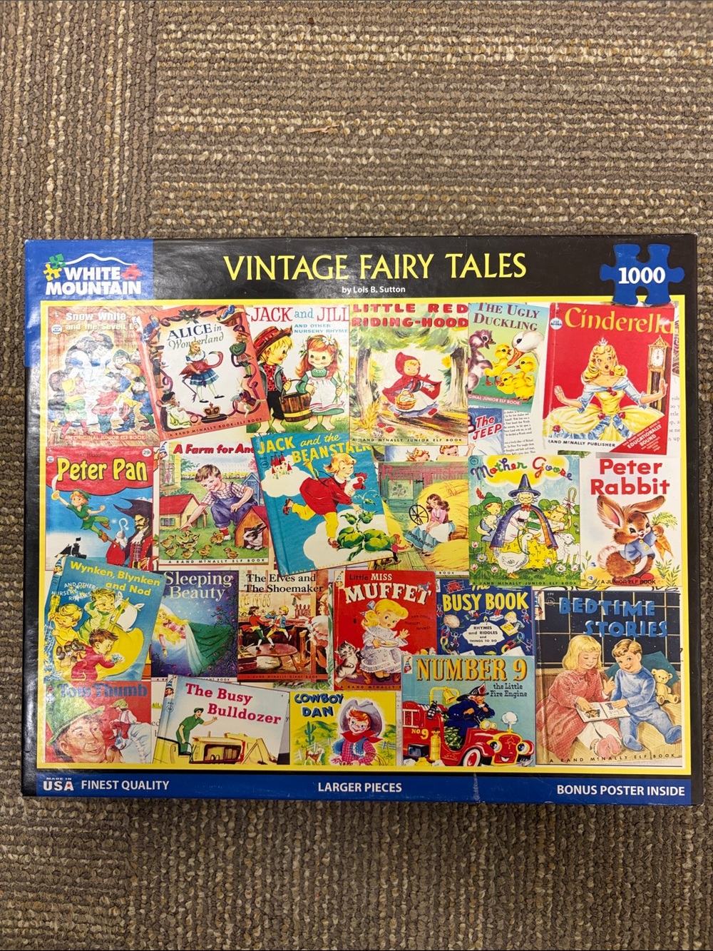1000-Piece White Mountain Puzzle 🧩 Vintage Fairy Tales
